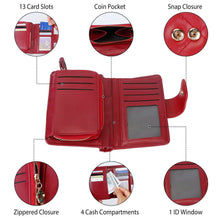 Load image into Gallery viewer, Women PU Leather Clutch Wallet
