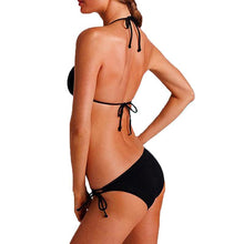 Load image into Gallery viewer, Women Push Up Bandage Bikini Set Swimsuit Bathing Suit Swimwear Beachwear Women's Tie Side Bottom Padded Top Triangle Bikini Bathing Suit
