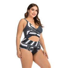 Load image into Gallery viewer, Women Push Up Bikini Sets Swimwear Women Swimsuit  Plus Larges Size Bathing Swimming  Suits Beachwear Women's Swimsuits Halter Push Up Bikini Two Piece Bathing Suits Women Plus Size Bikini
