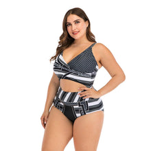 Load image into Gallery viewer, Women Push Up Bikini Sets Swimwear Women Swimsuit  Plus Larges Size Bathing Swimming  Suits Beachwear Women's Swimsuits Halter Push Up Bikini Two Piece Bathing Suits Women Plus Size Bikini
