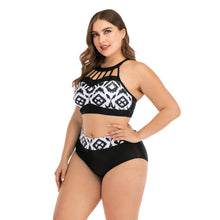 Load image into Gallery viewer, Women Push Up Bikini Sets Swimwear Women Swimsuit  Plus Larges Size Bathing Swimming  Suits Beachwear Women's Swimsuits Halter Push Up Bikini Two Piece Bathing Suits Women Plus Size Bikini
