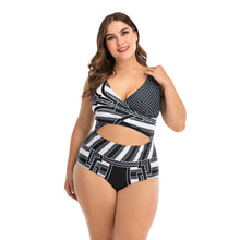 Load image into Gallery viewer, Women Push Up Bikini Sets Swimwear Women Swimsuit  Plus Larges Size Bathing Swimming  Suits Beachwear Women's Swimsuits Halter Push Up Bikini Two Piece Bathing Suits Women Plus Size Bikini
