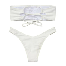 Load image into Gallery viewer, Women's Bikini High Waist Tummy Control Two Piece Swimsuit Swimwear Girl Beach Bathing Suit Woman Fashion Swimwear Padded High Waist Cheeky Bathing Suit
