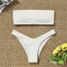 Load image into Gallery viewer, Women's Bikini High Waist Tummy Control Two Piece Swimsuit Swimwear Girl Beach Bathing Suit Woman Fashion Swimwear Padded High Waist Cheeky Bathing Suit
