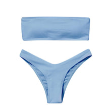 Load image into Gallery viewer, Women's Bikini Two Piece Swimsuit Swimwear  Beach Bathing Suit Woman Two-Piece Strapless Padded High Cut Bandeau Bathing Suit Swimwear

