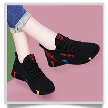 Load image into Gallery viewer, Women's Breathable Non-slip Platform Fashion Autumn New Casual Running Shoes Black Sneakers Lightweight Mesh Tennis Sneaker Fashion Athletic Walking Shoes
