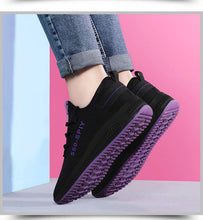 Load image into Gallery viewer, Women's Breathable Non-slip Platform Fashion Autumn New Casual Running Shoes Black Sneakers Lightweight Mesh Tennis Sneaker Fashion Athletic Walking Shoes
