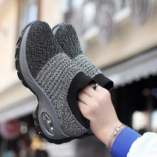 Load image into Gallery viewer, Women's Casual Chunky Sneakers Platform Walking Shoes Fashion Knited Casual Walking Shoes Sock Sneakers Slip On Mesh Air Cushion Comfortable Easy Shoes
