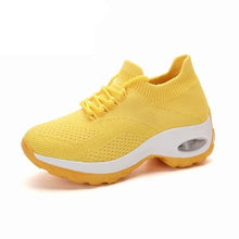 Load image into Gallery viewer, Women's Casual Chunky Sneakers Platform Walking Shoes Fashion Knited Casual Walking Shoes Sock Sneakers Slip On Mesh Air Cushion Comfortable Easy Shoes
