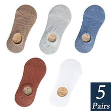 Load image into Gallery viewer, Women's Cute Cotton Invisible No Show Non-Slip Summer Candy Solid Color Silicone Short Socks Fashion Thin Ankle Boat Socks
