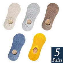 Load image into Gallery viewer, Women's Cute Cotton Invisible No Show Non-Slip Summer Candy Solid Color Silicone Short Socks Fashion Thin Ankle Boat Socks

