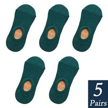 Load image into Gallery viewer, Women's Cute Cotton Invisible No Show Non-Slip Summer Candy Solid Color Silicone Short Socks Fashion Thin Ankle Boat Socks

