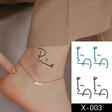 Load image into Gallery viewer, Women's Different Stickers Tattoo Temporary Waterproof Neck Arm Leg Tattoo Colorful Design
