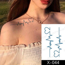 Load image into Gallery viewer, Women's Different Stickers Tattoo Temporary Waterproof Neck Arm Leg Tattoo Colorful Design

