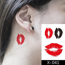 Load image into Gallery viewer, Women's Different Stickers Tattoo Temporary Waterproof Neck Arm Leg Tattoo Colorful Design
