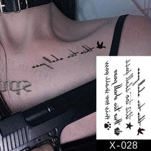 Load image into Gallery viewer, Women's Different Stickers Tattoo Temporary Waterproof Neck Arm Leg Tattoo Colorful Design
