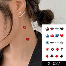 Load image into Gallery viewer, Women's Different Stickers Tattoo Temporary Waterproof Neck Arm Leg Tattoo Colorful Design
