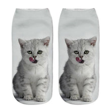Load image into Gallery viewer, Women's Funny Animal Cute 3D Print Kitten Socks Women Ankle Socks Unisex Socks Fashion Socks Cartoon Cat Fashion Style Casual Boat Socks For Men And Women
