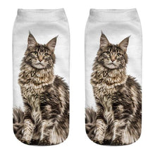 Load image into Gallery viewer, Women's Funny Animal Cute 3D Print Kitten Socks Women Ankle Socks Unisex Socks Fashion Socks Cartoon Cat Fashion Style Casual Boat Socks For Men And Women
