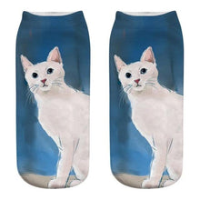 Load image into Gallery viewer, Women's Funny Animal Cute 3D Print Kitten Socks Women Ankle Socks Unisex Socks Fashion Socks Cartoon Cat Fashion Style Casual Boat Socks For Men And Women
