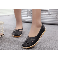 Load image into Gallery viewer, Women's Genuine Leather Flats Sandals Elegant Comfortable Soft Non Slip Design For Women
