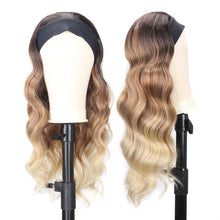 Load image into Gallery viewer, Women's Headband Wig Body Wave Natural Black Blonde Wigs with Headband Fake Hair Synthetic Wigs For Black Women Cosplay Wigs For Women Gifts for girlfriends
