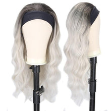 Load image into Gallery viewer, Women's Headband Wig Body Wave Natural Black Blonde Wigs with Headband Fake Hair Synthetic Wigs For Black Women Cosplay Wigs For Women Gifts for girlfriends
