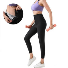 Load image into Gallery viewer, Women's Hot Thermo Compression Sweat Sauna Pants - Body Shaper Exercise Workout Weight Thermo Sweat Leggings
