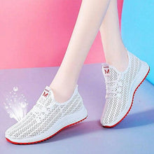 Load image into Gallery viewer, Women's Running Summer Woven Sports Sneakers Fashion Casual Shoe Breathable Mesh Walking Shoes Non Slip Lightweight Breathable Mesh Running Shoes Comfortable Design
