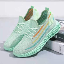 Load image into Gallery viewer, Women's Running Summer Woven Sports Sneakers Fashion Casual Shoe Breathable Mesh Walking Shoes Non Slip Lightweight Breathable Mesh Running Shoes Comfortable Design
