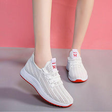 Load image into Gallery viewer, Women's Running Summer Woven Sports Sneakers Fashion Casual Shoe Breathable Mesh Walking Shoes Non Slip Lightweight Breathable Mesh Running Shoes Comfortable Design
