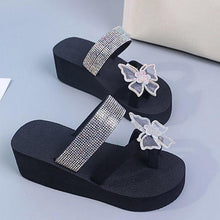 Load image into Gallery viewer, Women's Sandals Summer Slippers Elegant Butterfly Shoes Open Toe Fashion Comfortable Elegant Platform Shoes Pink Sandals For Women Dressy Modern Thick Platform Sandals
