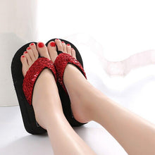 Load image into Gallery viewer, Women's Sandals Summer Slippers Elegant Butterfly Shoes Open Toe Fashion Comfortable Elegant Platform Shoes Pink Sandals For Women Dressy Modern Thick Platform Sandals
