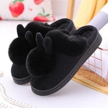 Load image into Gallery viewer, Women's Shoes Rabbit Ear Floor Indoor Cotton Slippers Winter Autumn Shoes Women Non-Slip Thick Bottom House Animal Slippers For Women Mens Winter Warm Memory Foam Cartoon Home Slippers
