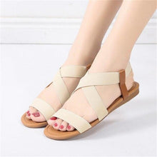 Load image into Gallery viewer, Women Sandals Breathable Comfort Walking Shoes Heels Summer Platform Sandal Casual Comfortable Sandals For Women Ankle Elastic Lightweight Soft Modern Beach Sandals

