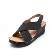 Load image into Gallery viewer, Women Sandals New Summer Shoes Woman Sewing Hollow Out  Casual Leather Comfortable Retro Sandals Cutout Leather Crisscross Open Toe Women Casual Summer Platform Walking Shoes

