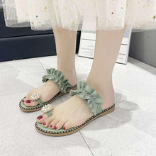 Load image into Gallery viewer, Women Sandals Slippers Flat Flip Flops String Bead Summer Fashion Woman Slides Elegant Pineapple Slides Flat Sandals Strappy Slides Sandals Open Toe Summer Beach Outdoor Shoes
