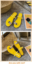 Load image into Gallery viewer, Women Sandals Slippers Flat Flip Flops String Bead Summer Fashion Woman Slides Elegant Pineapple Slides Flat Sandals Strappy Slides Sandals Open Toe Summer Beach Outdoor Shoes
