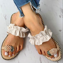 Load image into Gallery viewer, Women Sandals Slippers Flat Flip Flops String Bead Summer Fashion Woman Slides Elegant Pineapple Slides Flat Sandals Strappy Slides Sandals Open Toe Summer Beach Outdoor Shoes
