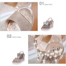 Load image into Gallery viewer, Women Sandals Summer Platform Sandals Buckle Strap Peep Toe Thick Bottom Modern Espadrille Sandals Platform Cross Buckle Strap Slingback Summer Open Toe Shoes
