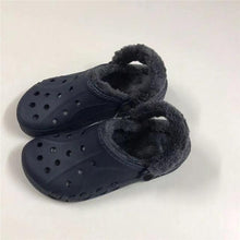 Load image into Gallery viewer, Women Sandals Winter Hole Slippers Outside Shoes For Women Slippers For Home Men's and Women's Classic Lined Clog Warm And Fuzzy Slippers Fur Lined Clogs Winter Garden Shoes Warm House Slippers
