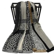 Load image into Gallery viewer, Women Scarf Leopard Print Cotton Large Size Scarfs For Winter Shawls Winter Warm Casual Wear For Women Lovely Floral Tassel Cotton ab Shawls Lady Silk Wraps Scarves
