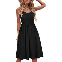 Load image into Gallery viewer, Women Sleeveless Cotton Summer Beach Dress
