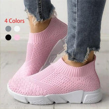 Load image into Gallery viewer, Women Slip On White Sneakers Vulcanize Shoes Super Light Women Casual Breathable Walking Shoes Lightweight Running Shoes Mesh Workout Casual Espadrilles Sports Sneakers
