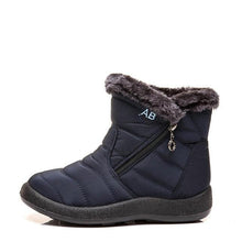 Load image into Gallery viewer, Women Snow Boots Warm Short Fur Plush Winter Ankle Boots Zip Comfort Warm Shoes Anti-Slip Fur Lined Ankle Short Boots Waterproof Slip On Outdoor Lightweight Shoes
