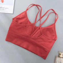 Load image into Gallery viewer, Women Sports Bra Sexy Brathable Sports Top Yoga Bra Push Up Top Female Gym Fitness Sports Underwear Female Seamless bra
