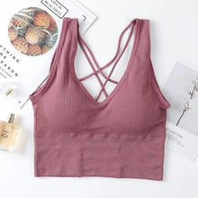 Load image into Gallery viewer, Women Sports Bra Sexy Brathable Sports Top Yoga Bra Push Up Top Female Gym Fitness Sports Underwear Female Seamless bra
