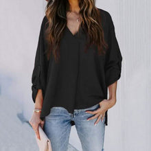 Load image into Gallery viewer, Women Spring and Autumn V-neck Blouse
