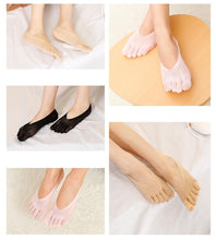 Load image into Gallery viewer, Women Summer Five-Finger Socks Ultrathin Funny Toe Invisible Sock With Silicone Anti-Skid Breathable Anti-Friction For Women
