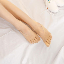 Load image into Gallery viewer, Women Summer Five-Finger Socks Ultrathin Funny Toe Invisible Sock With Silicone Anti-Skid Breathable Anti-Friction For Women
